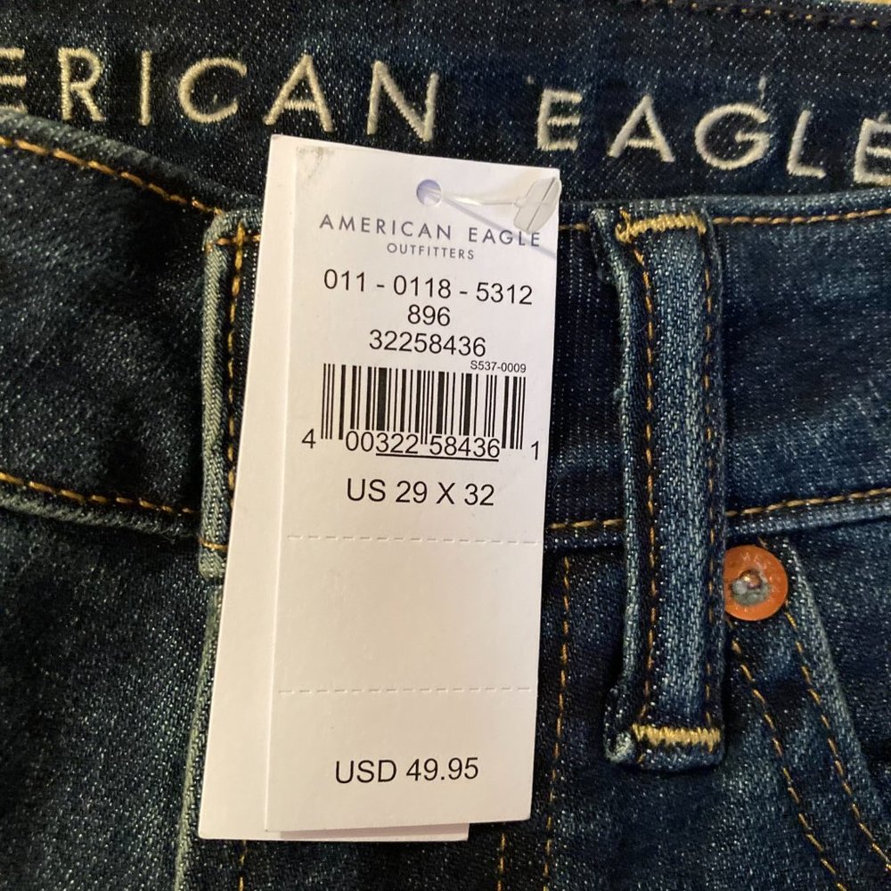 NWT American Eagle Men’s Athletic Denim Jeans 29 x 32 - Picture 12 of 13